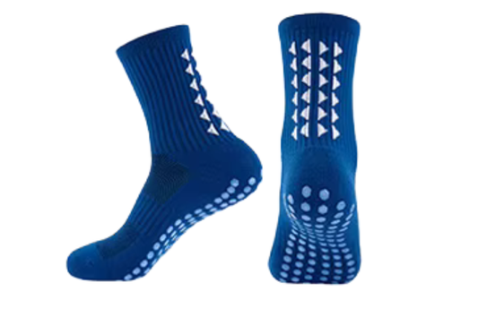 Dark Blue Grip Socks