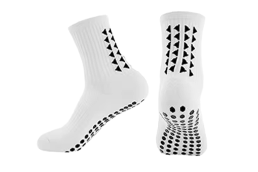 White Grip Socks