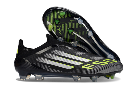 ADIDAS F50 ELITE LACELESS FG ELECTRIC STEALTH - CORE BLACK